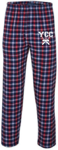 ADULT Men's Pyjama Bottoms - Red Blue Plaid